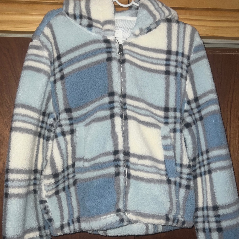 Teddy Plaid Coat